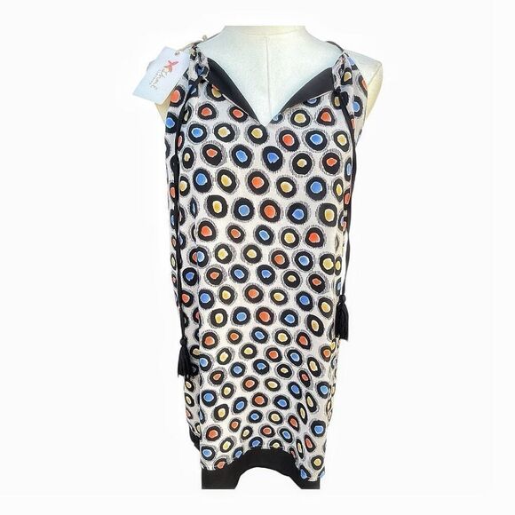 THML Multicolor Circles Sleeveless Blouse Size Small NWT - Picture 1 of 5